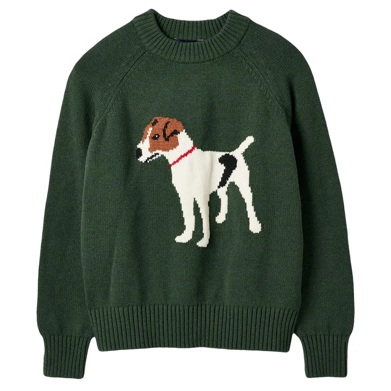 Joules Women's Margot Intarsia Jumper - Heritage Green